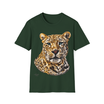 Leopard Unisex Cotton T-Shirt II - HD Printing