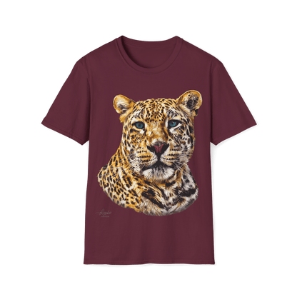 Leopard Unisex Cotton T-Shirt II - HD Printing
