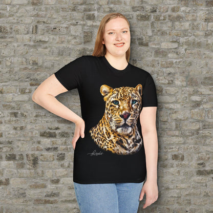 Leopard Unisex Cotton T-Shirt II - HD Printing