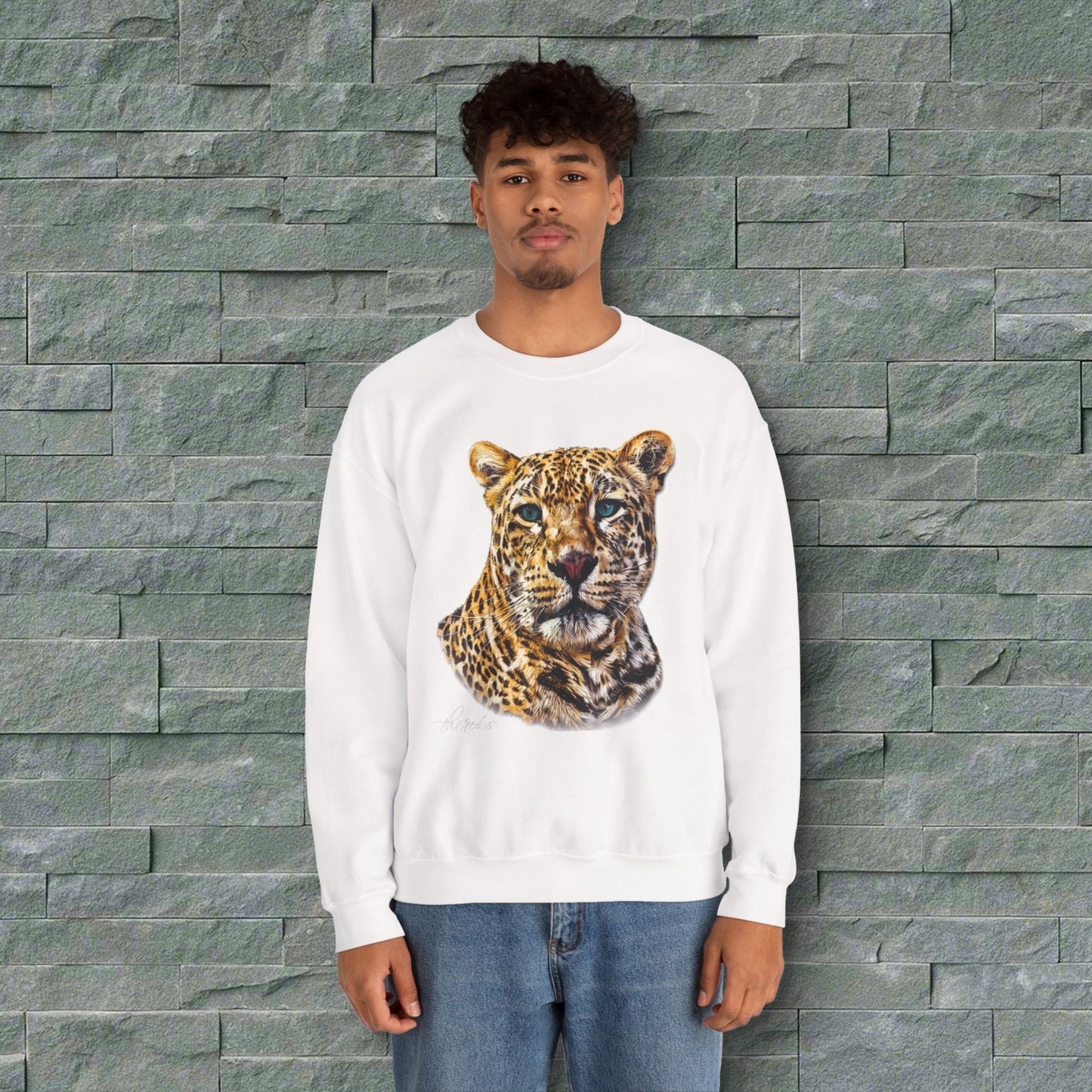 Leopard Unisex Heavy Sweatshirt II - HD Printing