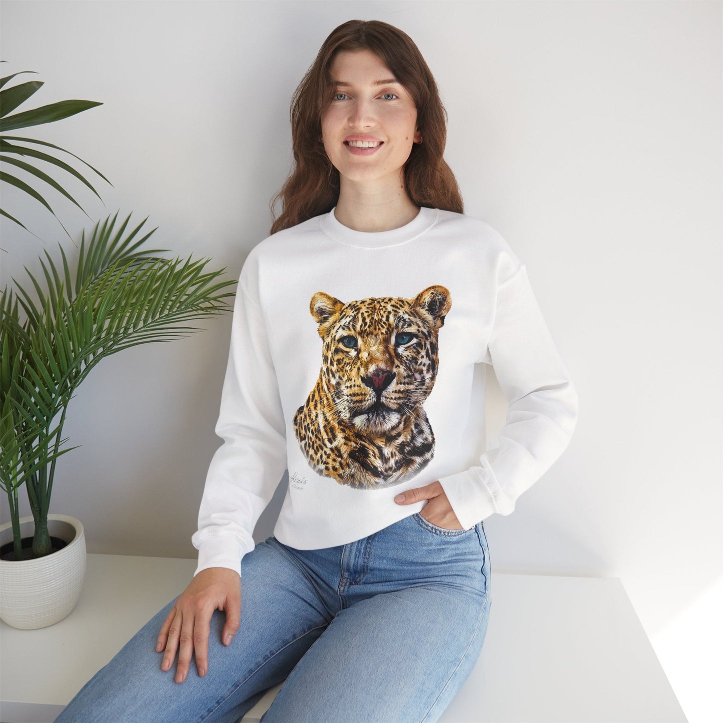 Leopard Unisex Heavy Sweatshirt II - HD Printing