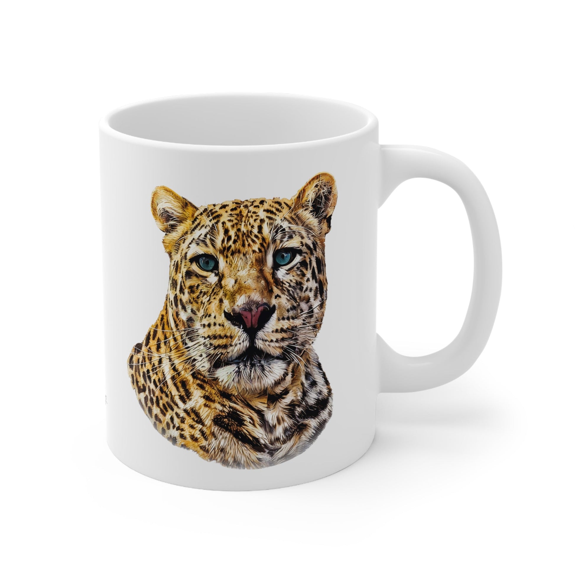 Leopard White Ceramic 11oz Mug II - HD Printing