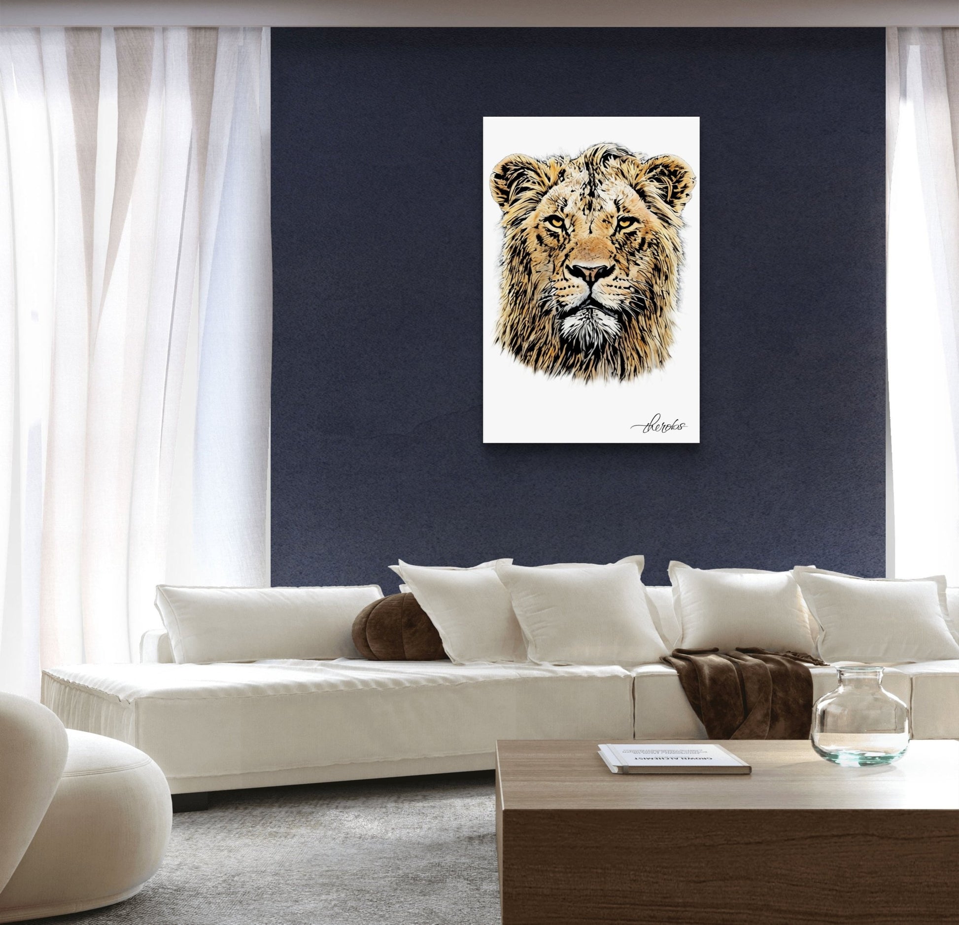 Lion Canvas Print - HD Printing