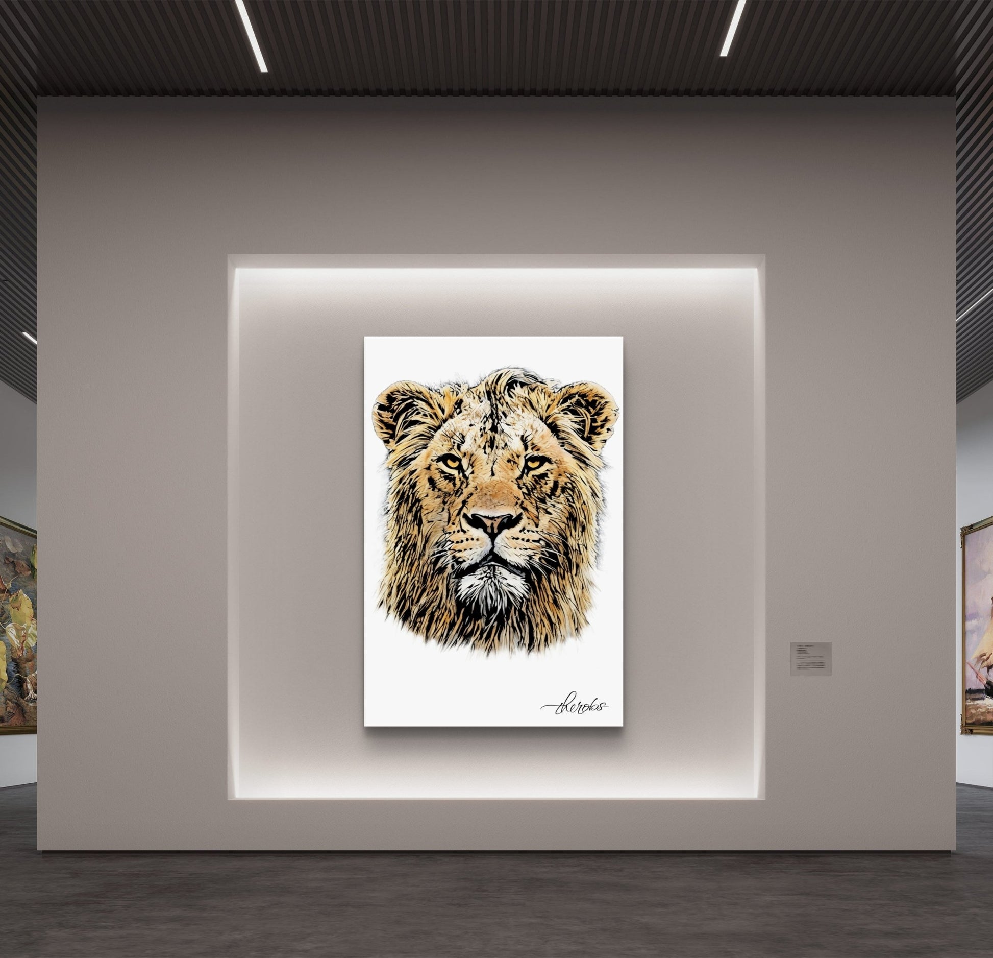 Lion Canvas Print - HD Printing