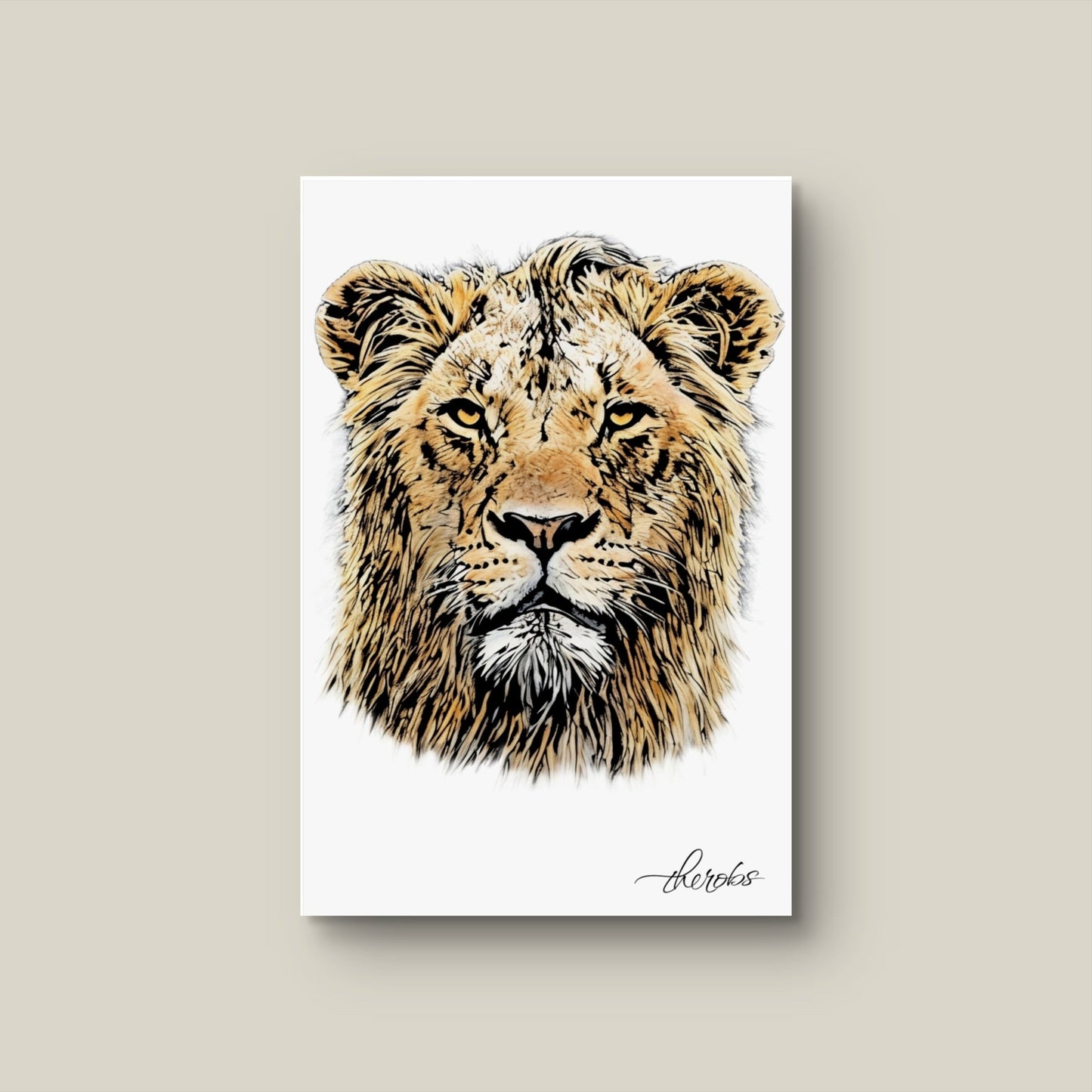 Lion Canvas Print - HD Printing