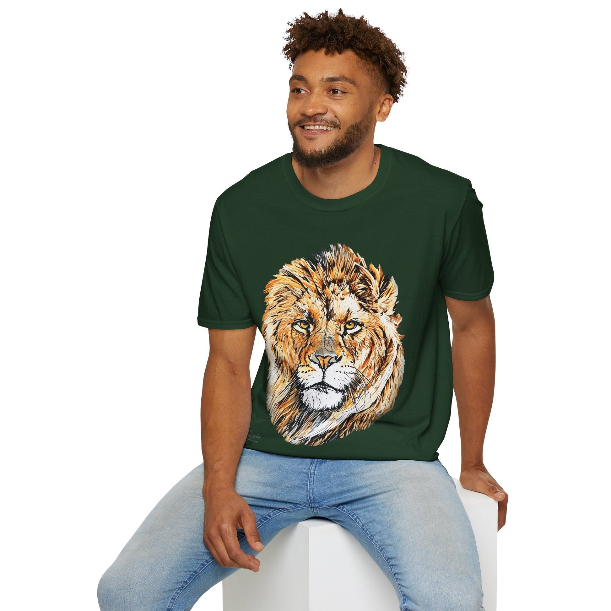 Lion Cotton Unisex T-Shirt - HD Printing