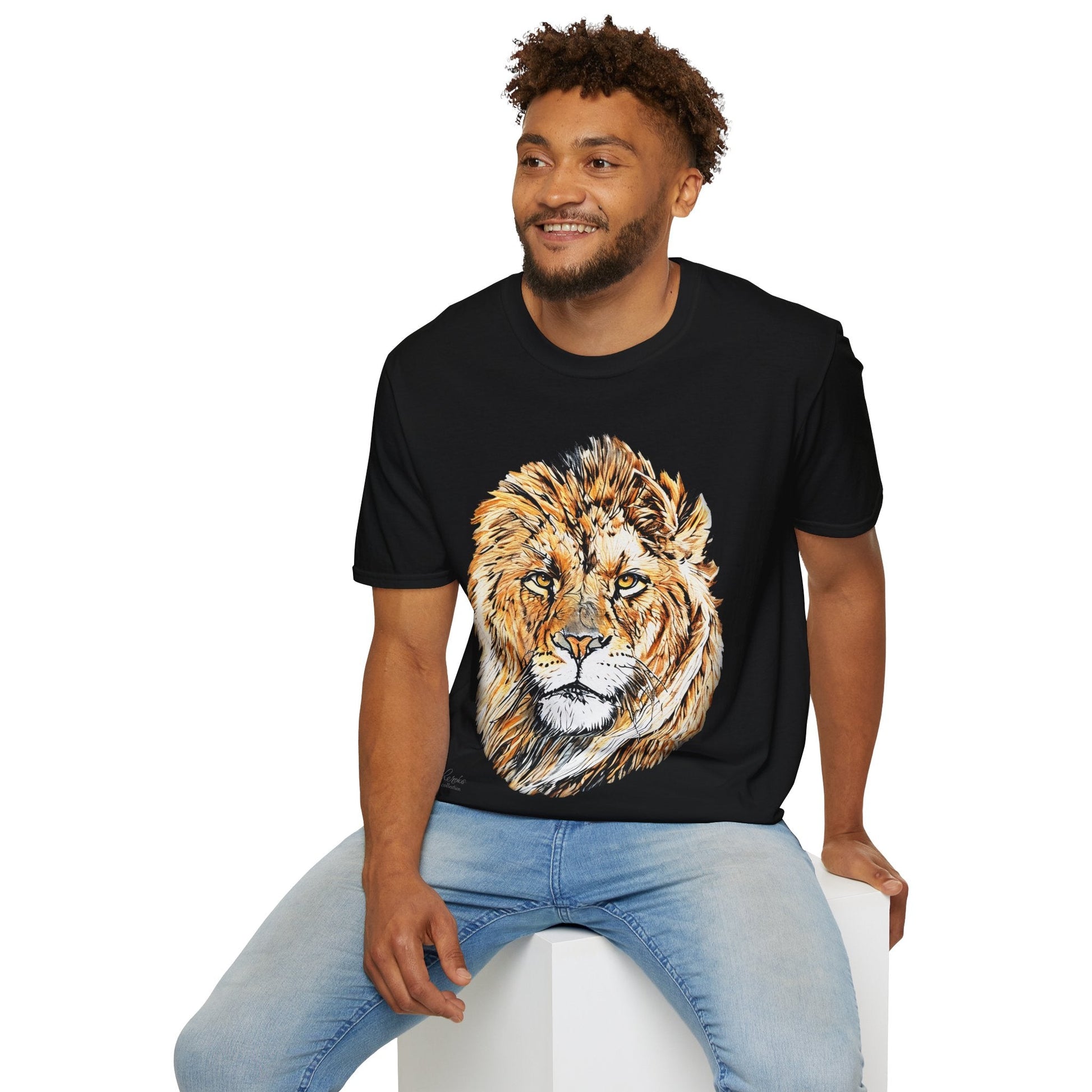 Lion Cotton Unisex T-Shirt - HD Printing