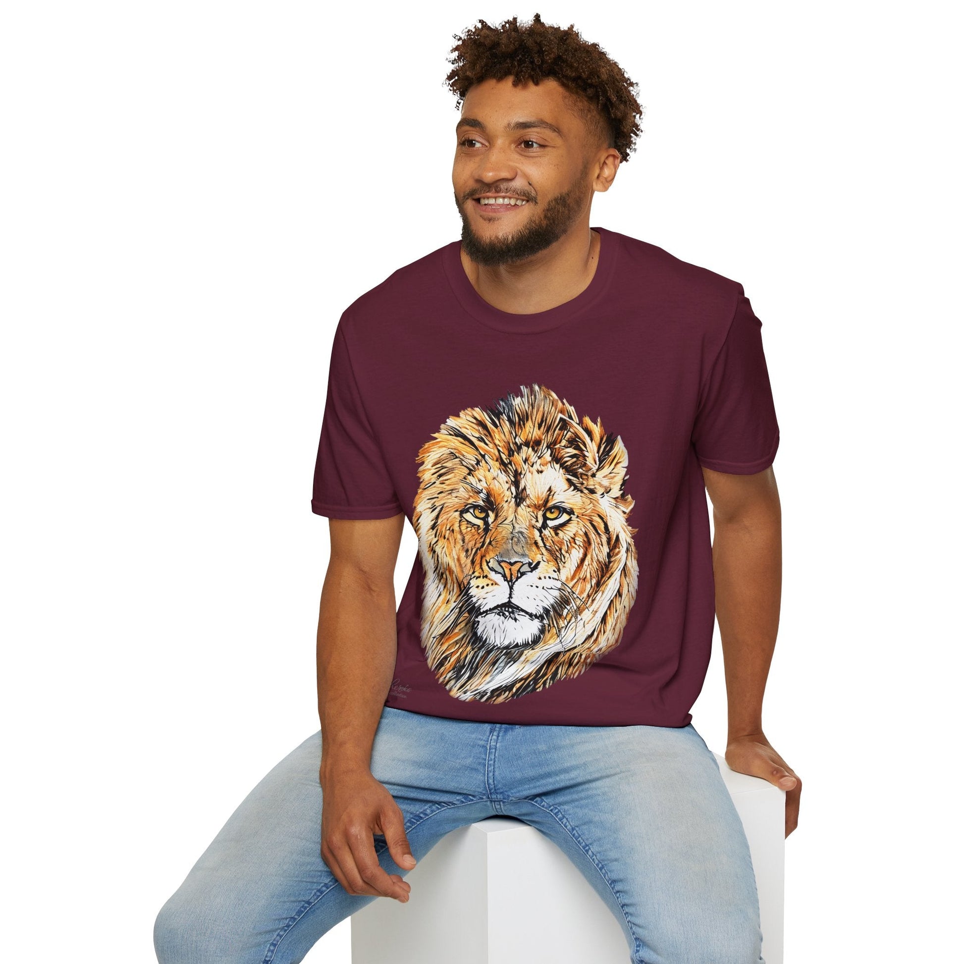 Lion Cotton Unisex T-Shirt - HD Printing