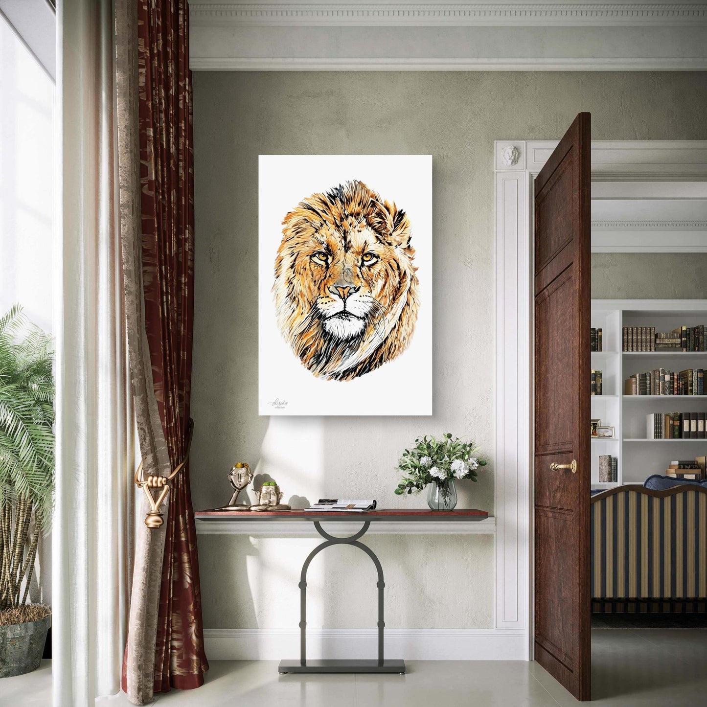 Lion Fine Art Giclée Matte Poster - HD Printing