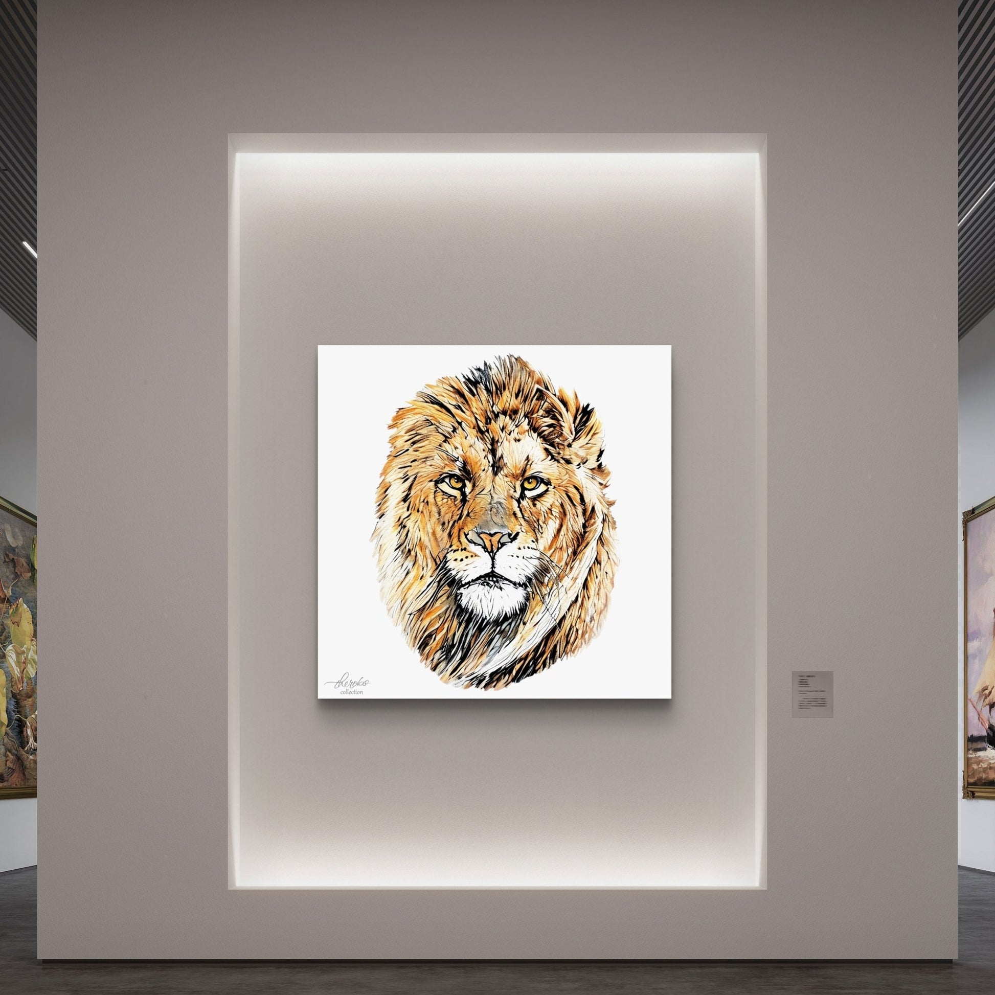 Lion Fine Art Giclée Matte Poster - HD Printing