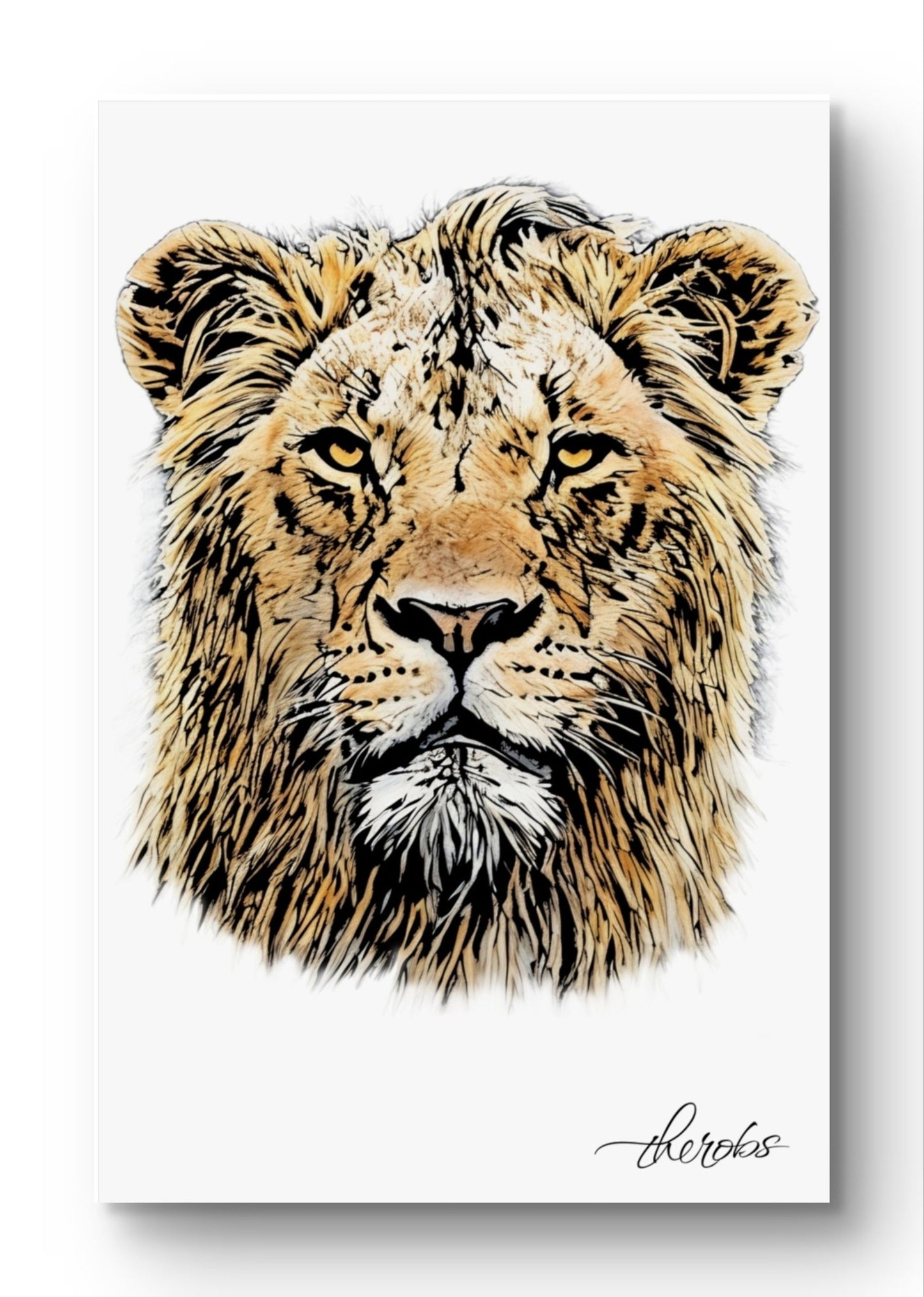 Lion Fine Art Poster - HD Printing