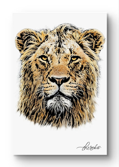 Lion Fine Art Poster - HD Printing