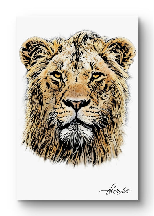 Lion Fine Art Poster - HD Printing
