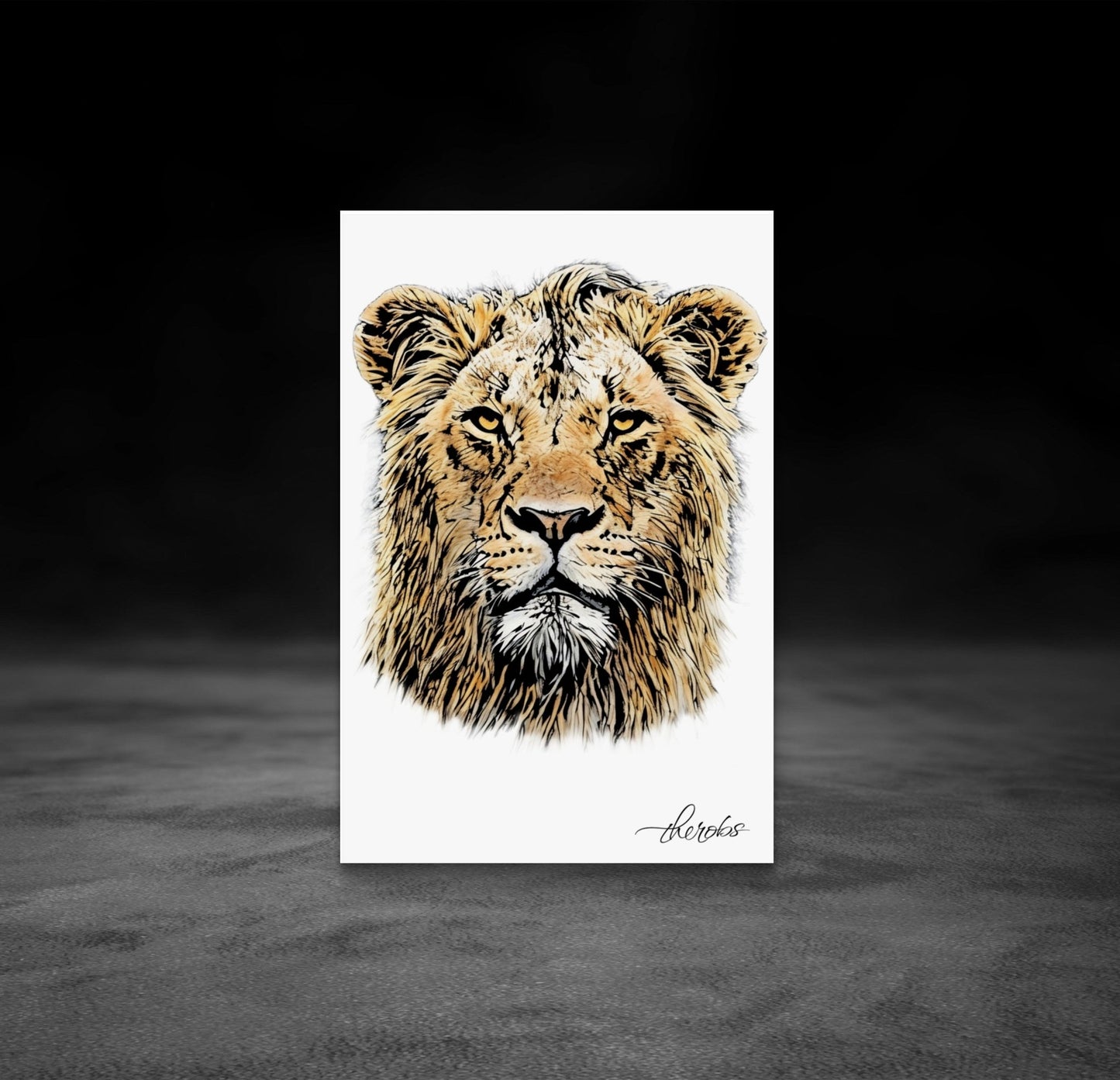 Lion Fine Art Poster - HD Printing