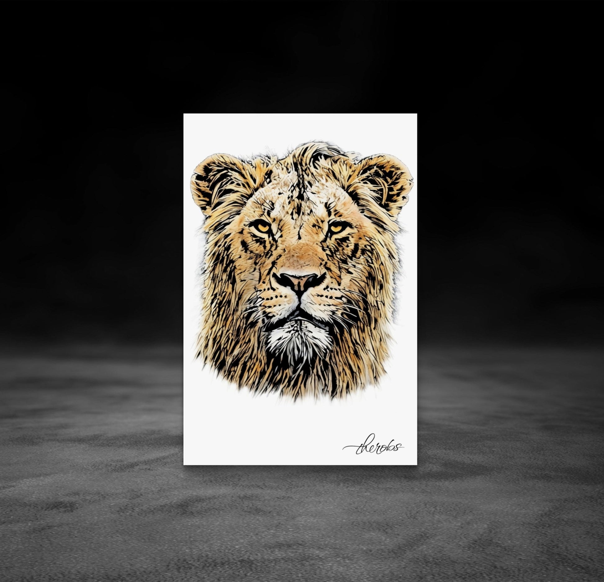 Lion Fine Art Poster - HD Printing