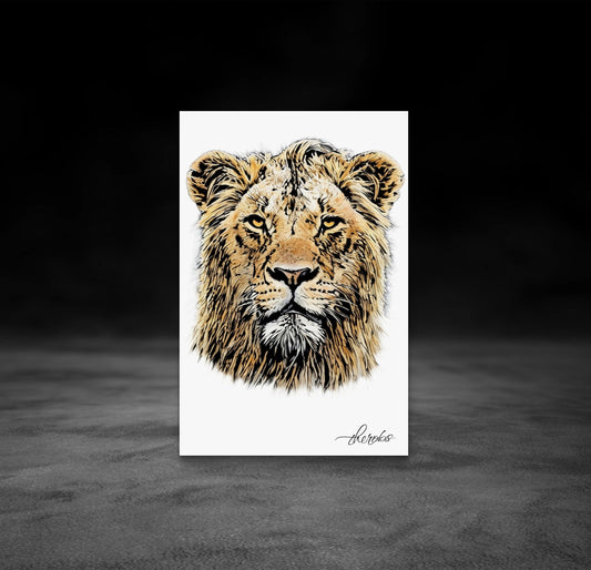 Lion Fine Art Poster - HD Printing