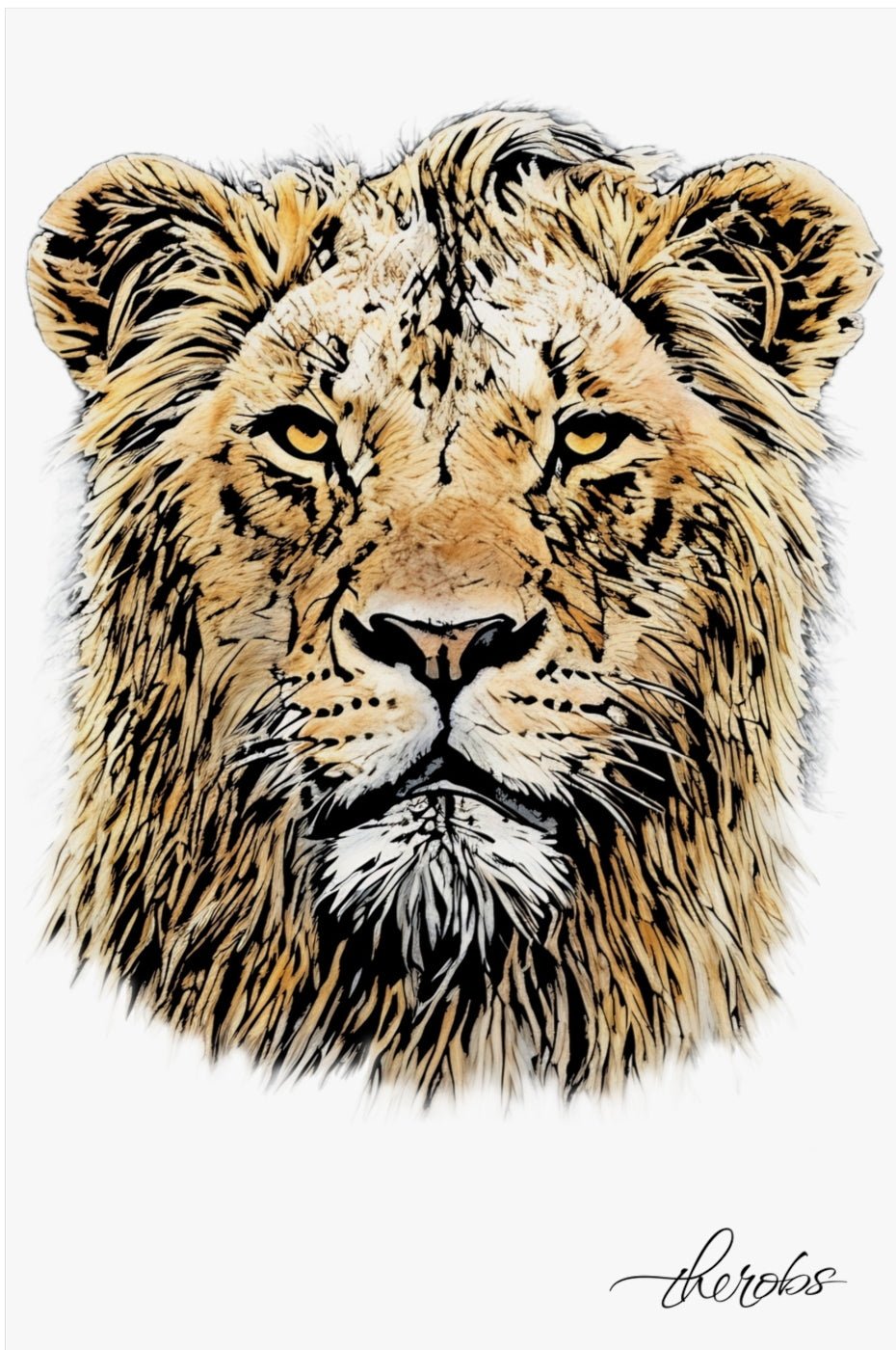 Lion Fine Art Poster - HD Printing