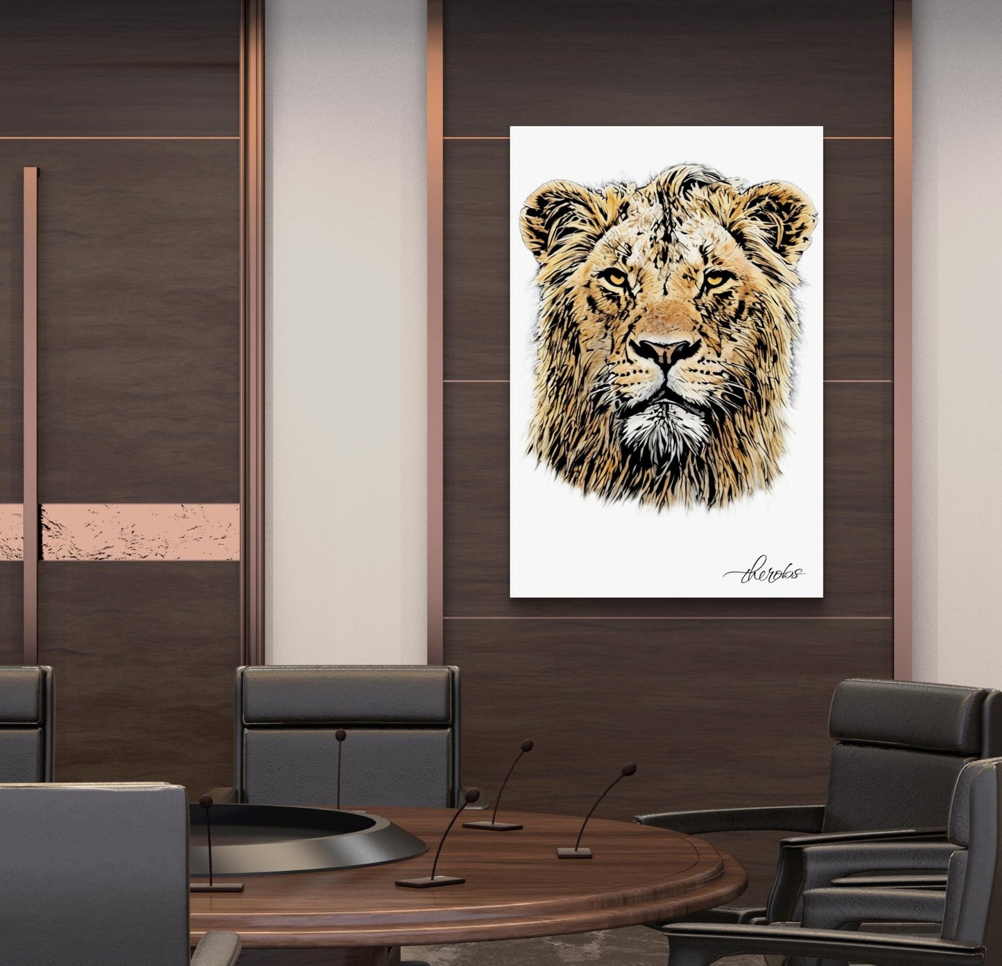 Lion Fine Art Poster - HD Printing
