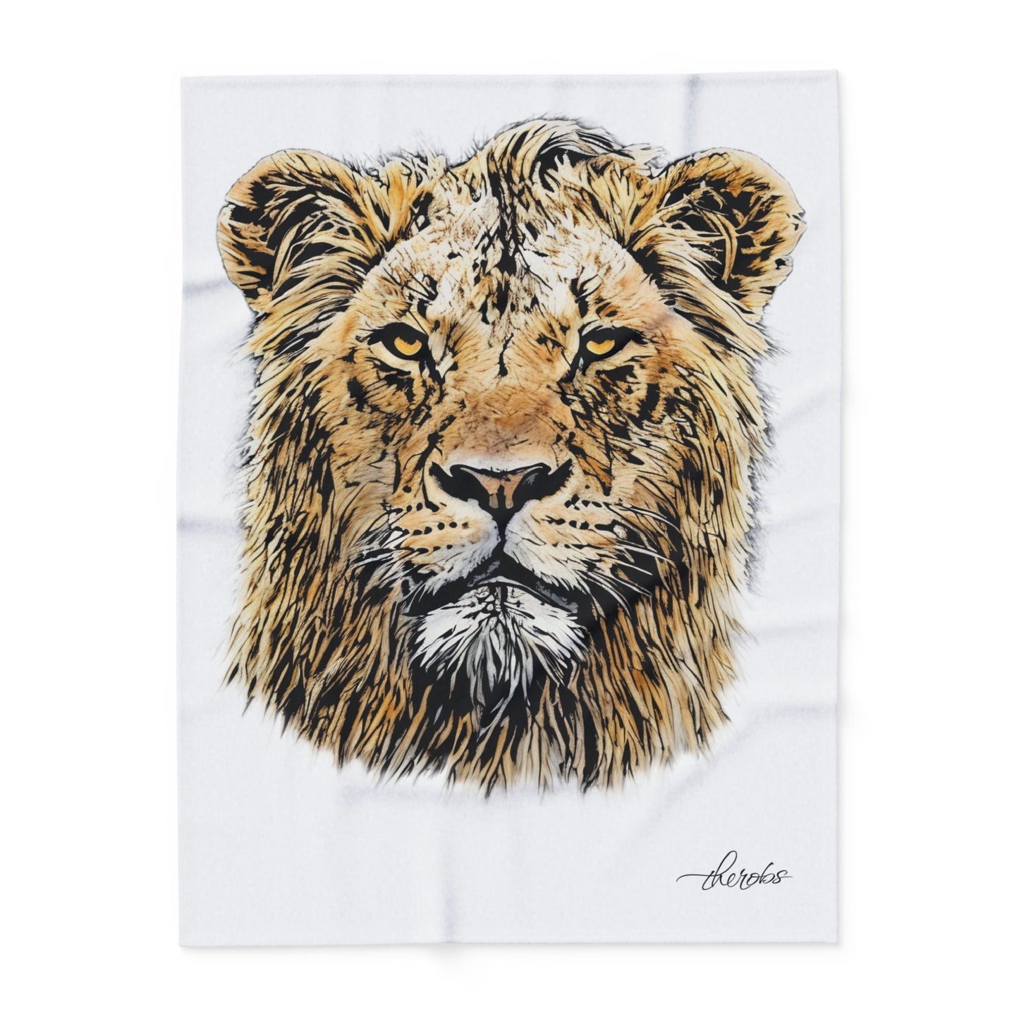Lion Fleece Blanket - HD Printing
