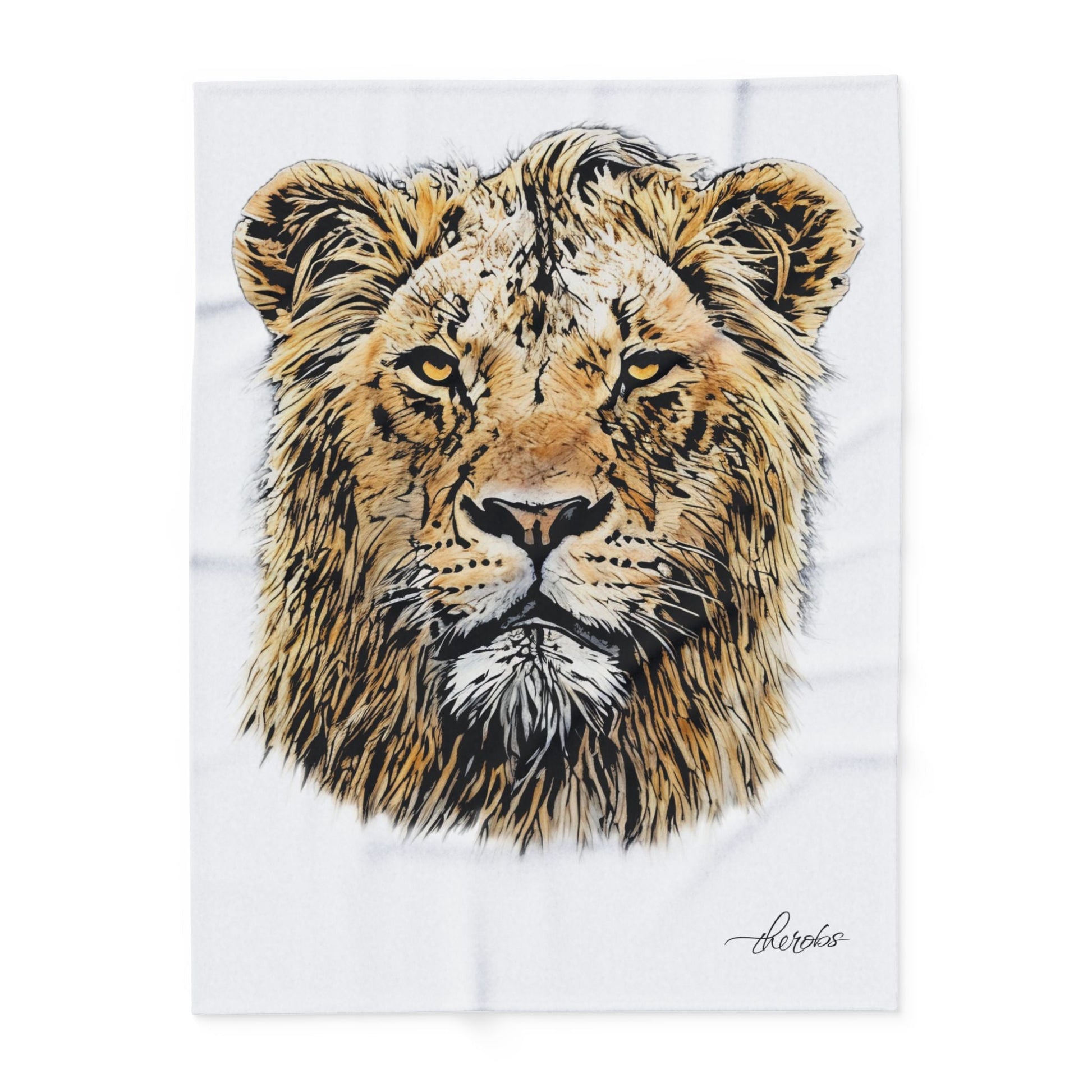 Lion Fleece Blanket - HD Printing