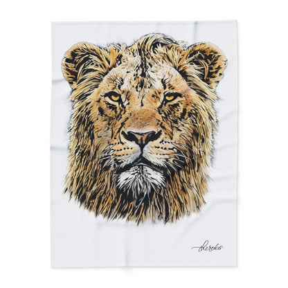 Lion Fleece Blanket - HD Printing