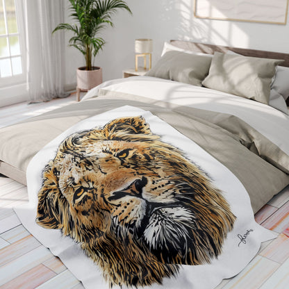 Lion Fleece Blanket - HD Printing