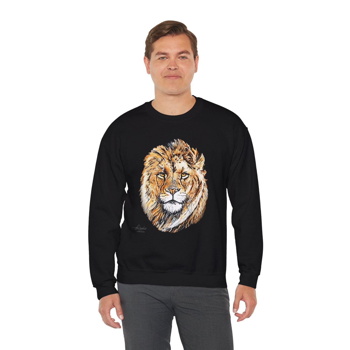Lion Heavy Unisex Sweatshirt - HD Printing