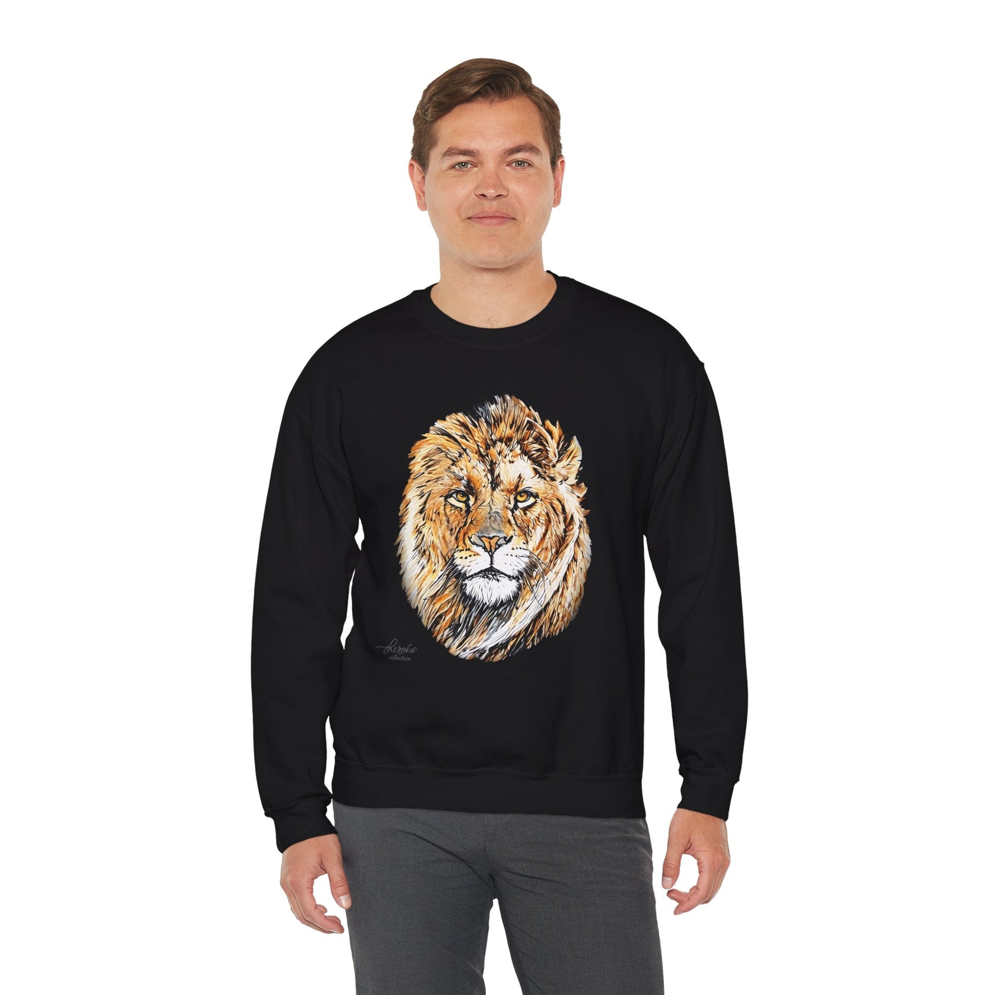 Lion Heavy Unisex Sweatshirt - HD Printing