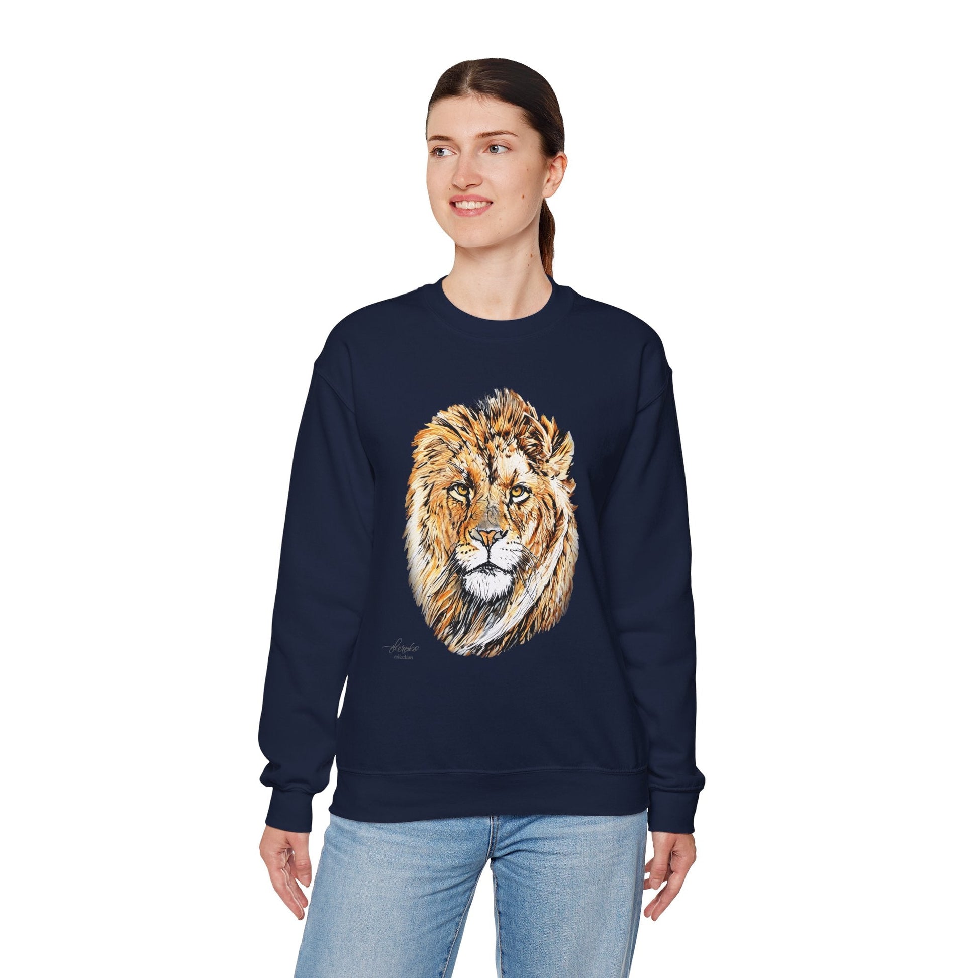 Lion Heavy Unisex Sweatshirt - HD Printing