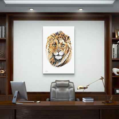 Lion Indoor & Outdoor HD Silk Poster - HD Printing