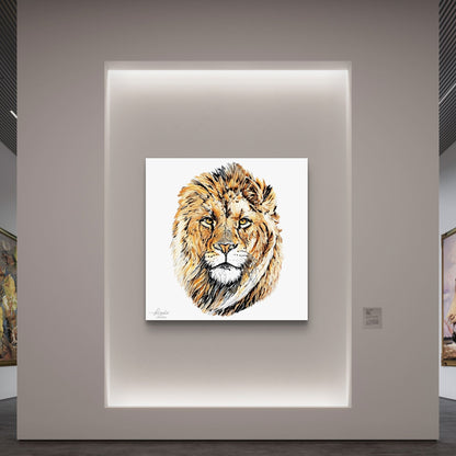 Lion Indoor & Outdoor HD Silk Poster - HD Printing