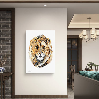 Lion Indoor & Outdoor HD Silk Poster - HD Printing