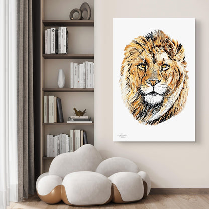 Lion Indoor & Outdoor HD Silk Poster - HD Printing