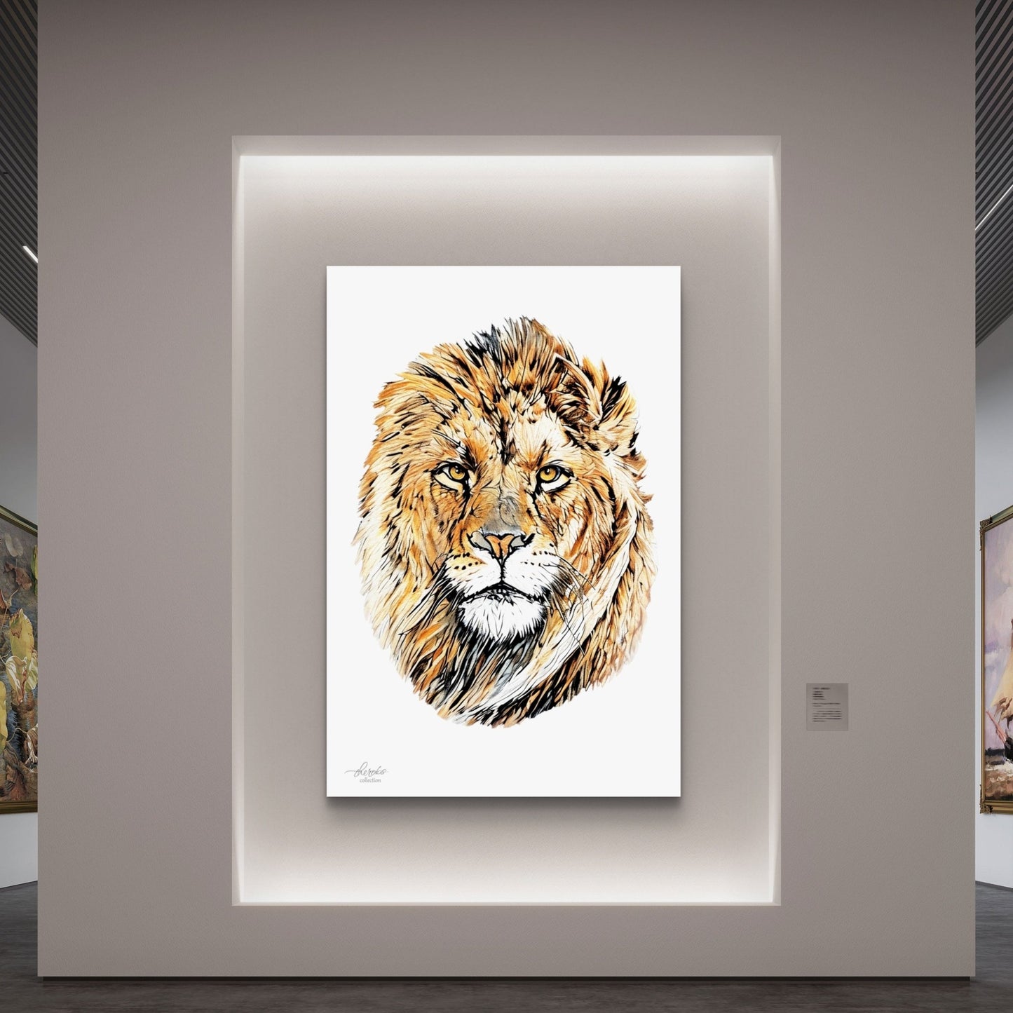 Lion Indoor & Outdoor HD Silk Poster - HD Printing