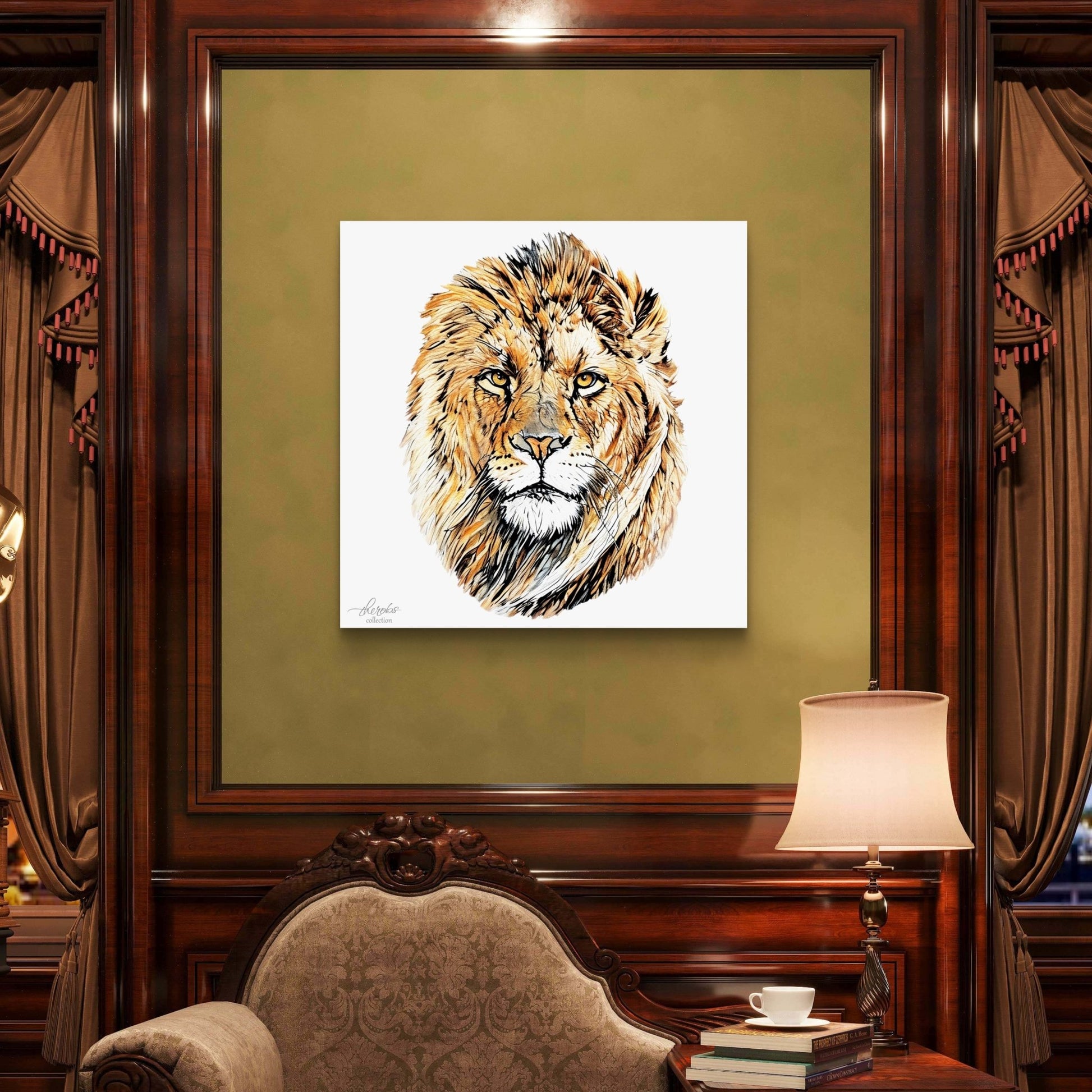 Lion Indoor & Outdoor HD Silk Poster - HD Printing