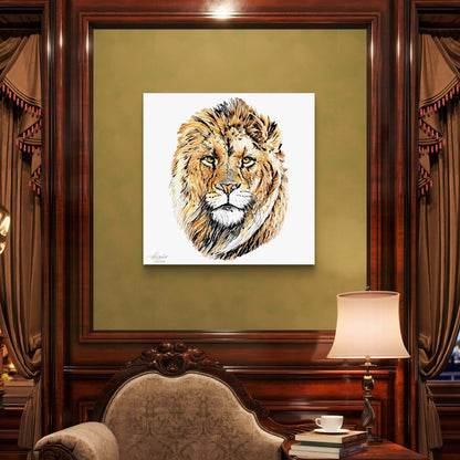 Lion Indoor & Outdoor HD Silk Poster - HD Printing