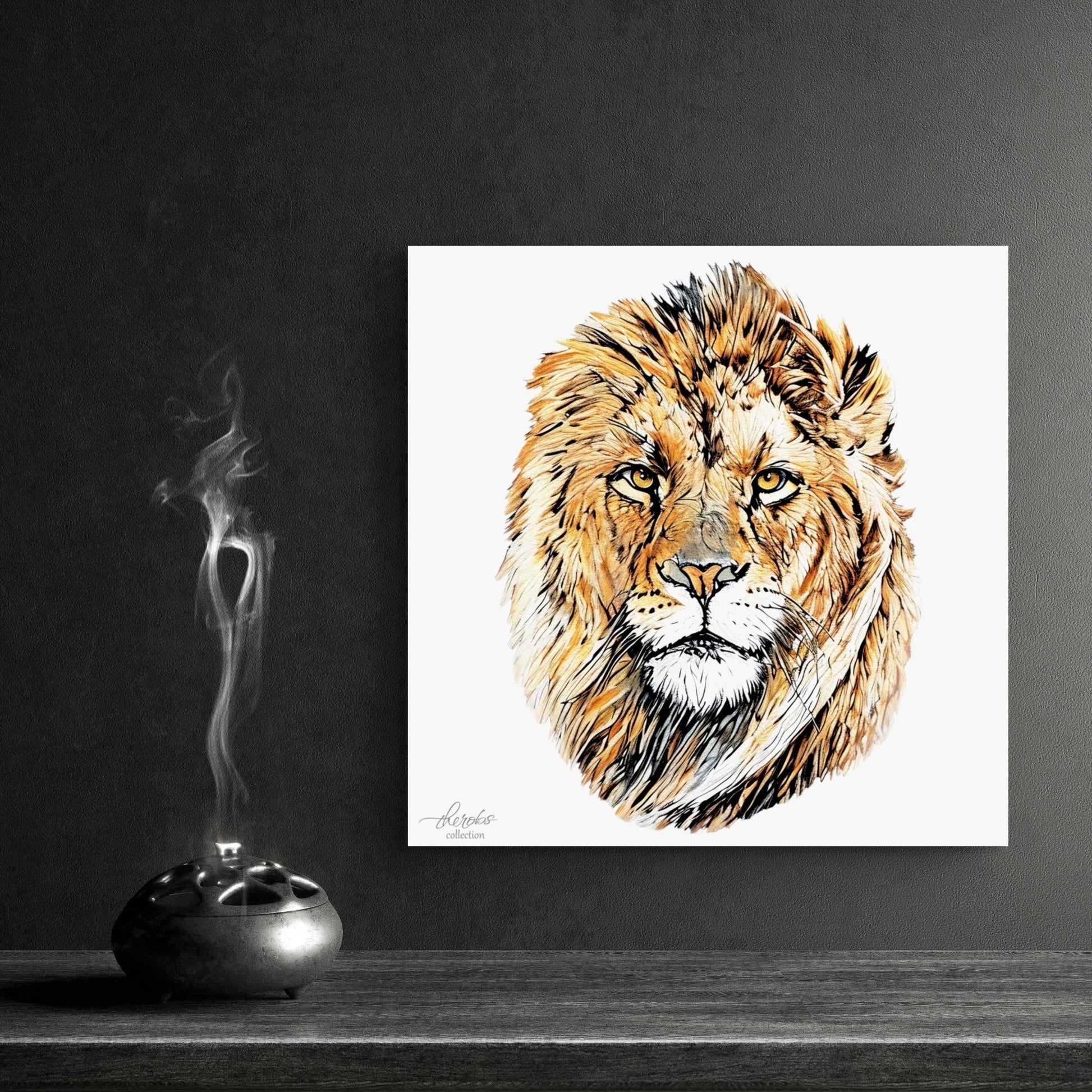 Lion Indoor & Outdoor HD Silk Poster - HD Printing