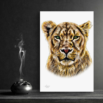 Lioness Fine Art Giclée Matte Poster - HD Printing