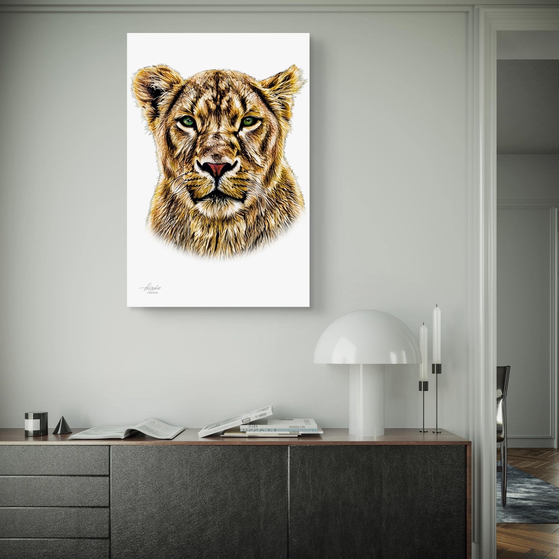 Lioness Fine Art Giclée Matte Poster - HD Printing