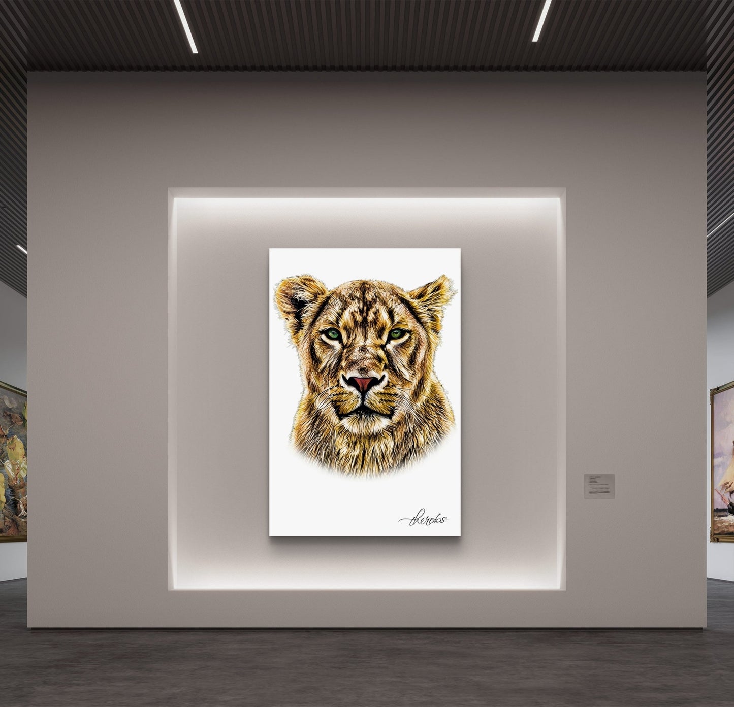Lioness Fine Art Poster - HD Printing