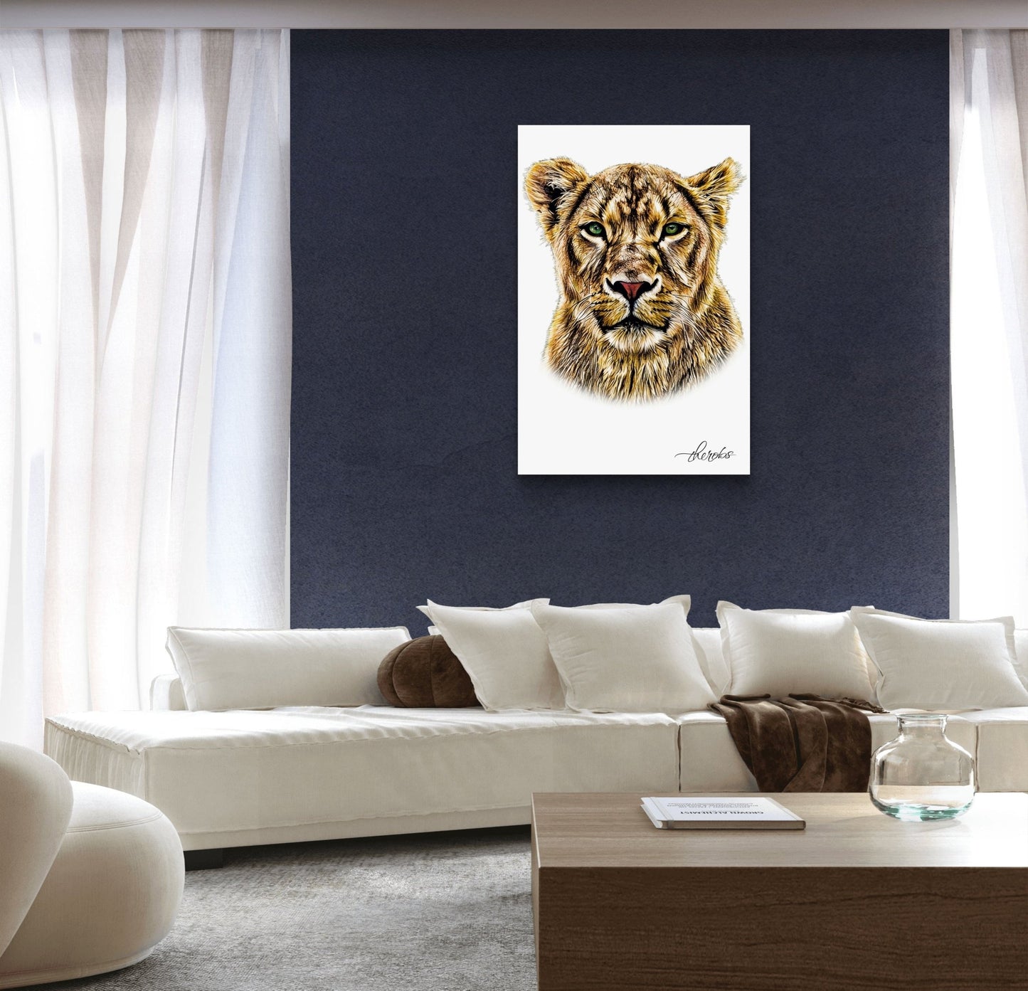 Lioness Fine Art Poster - HD Printing
