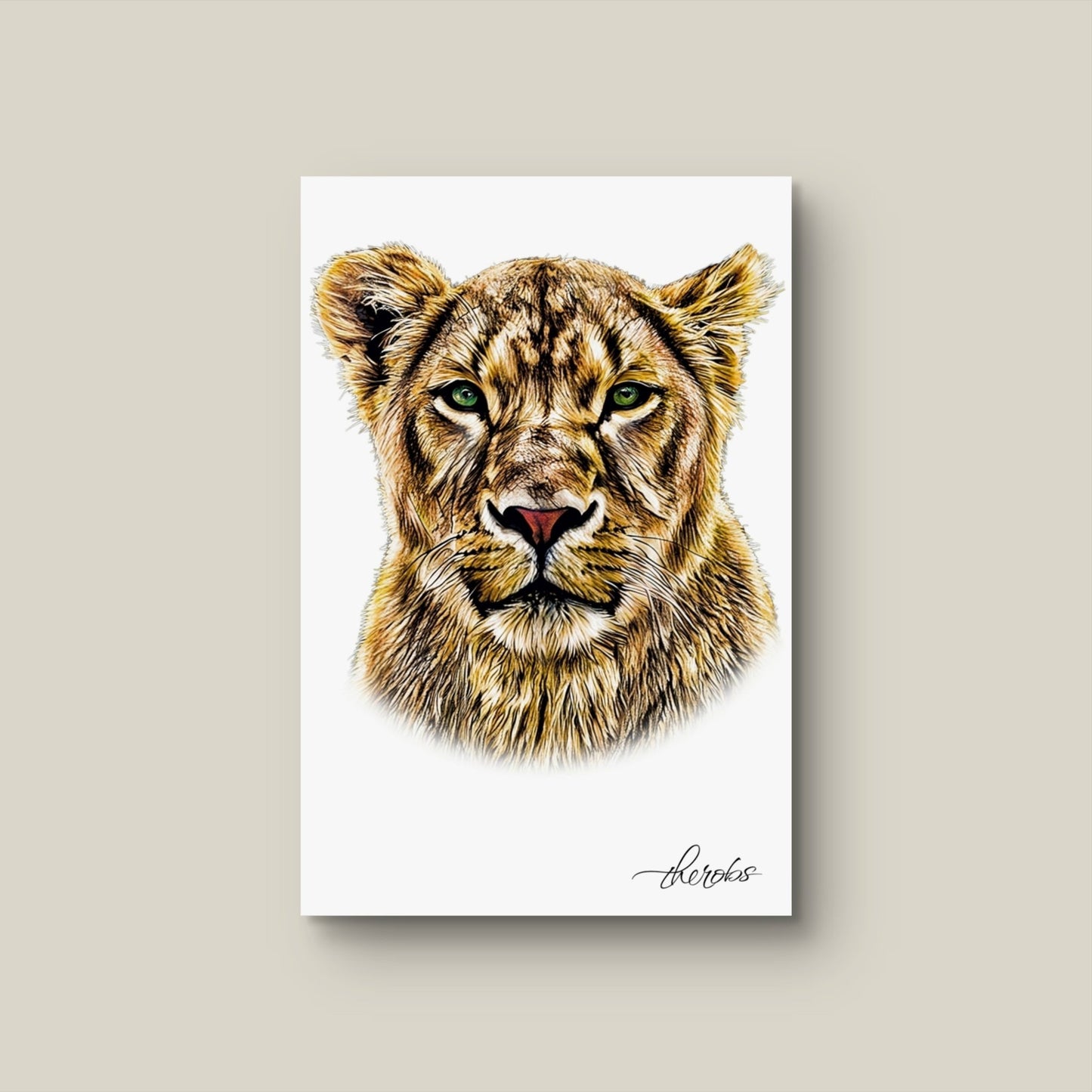 Lioness Fine Art Poster - HD Printing