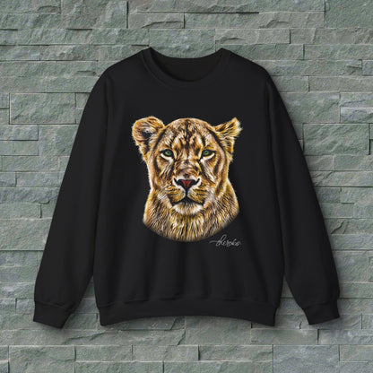 Lioness Heavy Unisex Sweatshirt - HD Printing