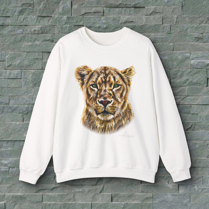 Lioness Heavy Unisex Sweatshirt - HD Printing