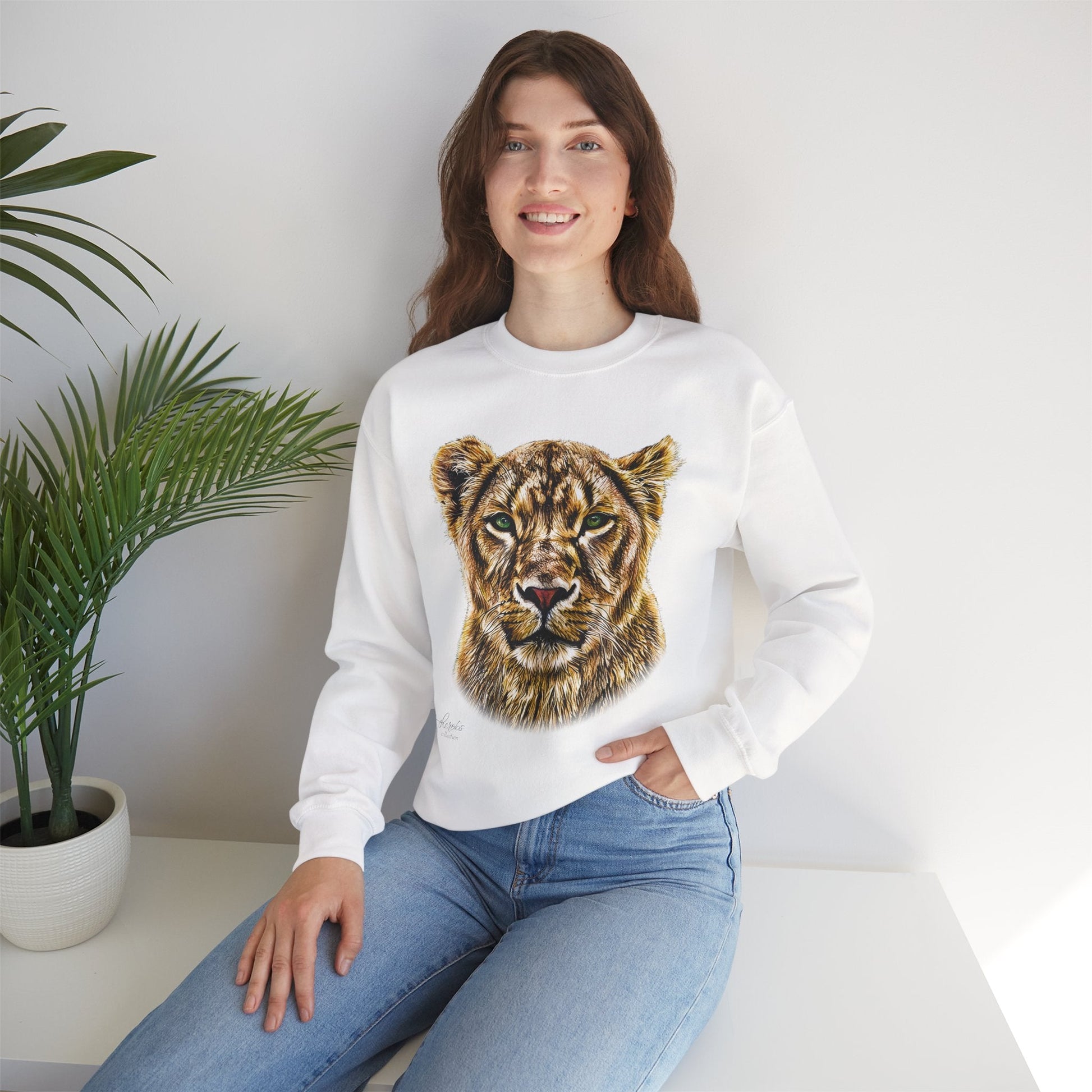 Lioness Heavy Unisex Sweatshirt - HD Printing