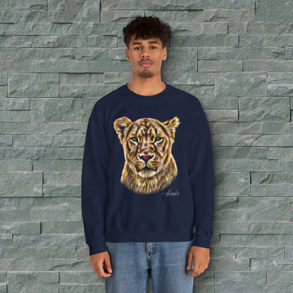 Lioness Heavy Unisex Sweatshirt - HD Printing