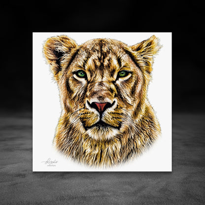 Lioness Indoor & Outdoor HD Silk Poster - HD Printing