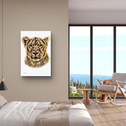 Lioness Indoor & Outdoor HD Silk Poster - HD Printing