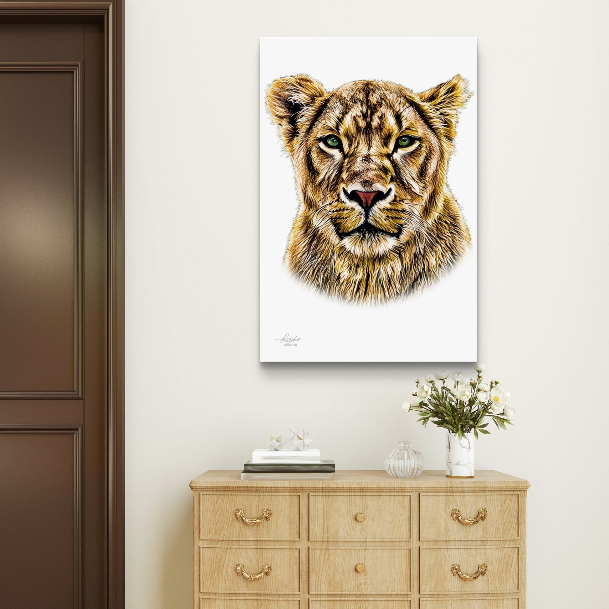 Lioness Indoor & Outdoor HD Silk Poster - HD Printing