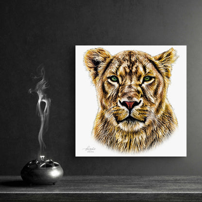 Lioness Indoor & Outdoor HD Silk Poster - HD Printing